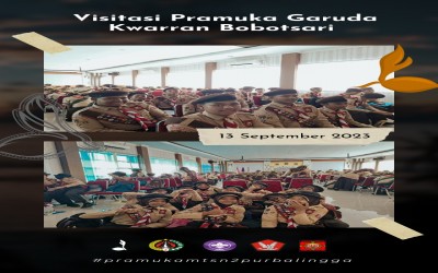 Visitasi Pramuka Garuda Kwartir Ranting Bobotsari bagi Pramuka Penggalang